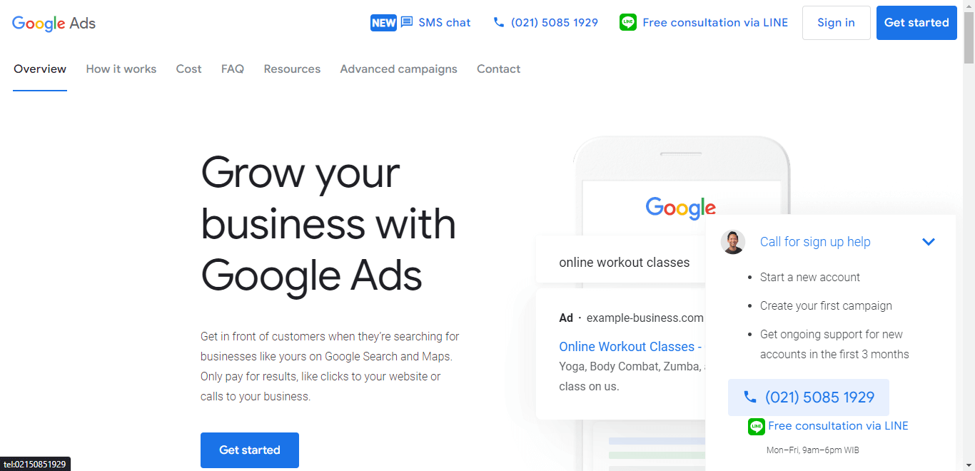 Main Page Google Ads